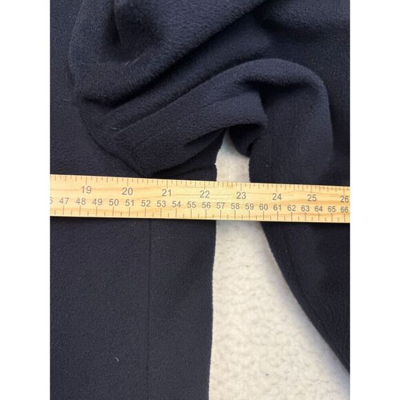 Allyn Saint George Mens Black Cashmere Blend Notch Lapel Trench Coat Size 38 - Picture 12 of 14